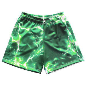 Custom Logo Color Solid Double <b>Layer</b> Designer Lining Summer Sublimation All Print Quick Dry Breathable Blank Short Men Mesh - Product Image 2