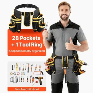 Adjustable <b>Carpenter</b>/Repairer Utility Belt with Detachable Work Bag <b>Tool</b> Storage Solution - Product Image 6