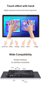 27인치 1000니트 고휘도 LCD 모니터 IP65 방수 햇빛 가독성 벽걸이형 TFT 정전식 터치 스크린 모니터 - Product Image 2