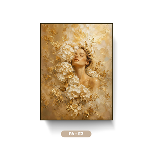 Peinture murale florale de haute qualité pour femme, décoration intérieure, design personnalisé, fabriqué au Vietnam, marque HALO - Product Image 1