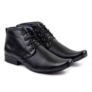 <b>Black</b> Leather Oxford Dress <b>Shoes</b> Pointed Toe <b>Lace</b>-Up Formal Men's Office Wear Solid Color All Seasons Anti-Slippery - Product Image 6