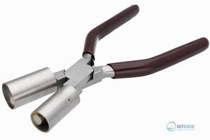 Alicates de doble cilindro de acero inoxidable INTENSE SURGICAL INSTRUMENTS para formar grandes curvas en joyería de metal plano - Product Image 6