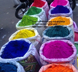 Poudre de couleur globale végétalienne biologique pour Holi |   Non toxique, biodégradable, fait main, imperméable, 15 couleurs, Madhya Pradesh, utilisation en extérieur - Product Image 5