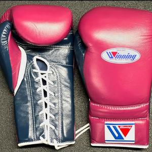 Gants de boxe en cuir de qualité supérieure en gros, 12 oz, 14 oz, 16 oz, gants de boxe professionnels pour adultes, lacets, logo personnalisé, gants de boxe Winning - Product Image 4