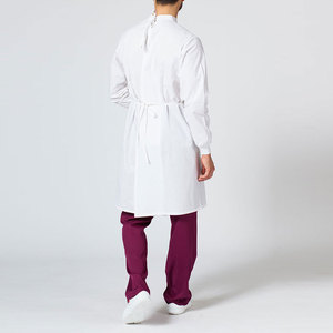 Bata de Laboratorio Blanca de Manga Larga para Hombre, Uniforme de Hospital de Poliéster Tejido, Bata de Laboratorio Ligera para Estudiantes, Bata de Laboratorio de Grado Industrial - Product Image 2