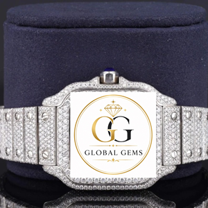 Reloj de Diamantes Dorado de Alta Calidad con Incrustaciones de Diamantes, Diseño Brillante para la Vida Nocturna y Fiestas, Disponible para Suministro Mundial - Product Image 1