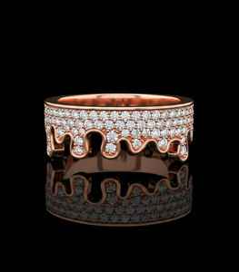 แหวนฮิปฮอปประดับเพชรแบบ Iced Out วัสดุเงินแท้ 925 หรือทอง 10K 14K เครื่องประดับหรูหราสำหรับผู้ชาย เหมาะสำหรับงานปาร์ตี้ - Product Image 1