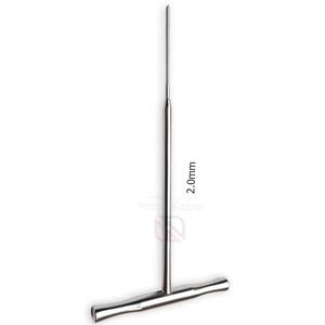 ที่เจาะกระดูกแบบด้ามจับรูปตัว T ขนาด 2.0 มม. สำหรับศัลยกรรมกระดูก |   เครื่องมือผ่าตัดสัตว์แบบใช้มือทำจากสแตนเลส - Product Image 2