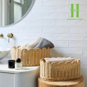 BEST SELLER! High Quality Eco-Friendly Natural Rattan Rectangle Modern Multi-Purpose Bread <b>Basket</b> Elegant Luxury Design - Product Image 5