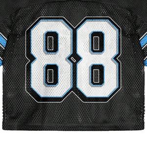 เสื้อฟุตบอลอเมริกันขนาดใหญ่สำหรับผู้ชายเสื้อตาข่ายระบายอากาศมีแขนสั้นพิมพ์ลายไซส์ใหญ่พิเศษออกแบบได้ตามต้องการ - Product Image 4