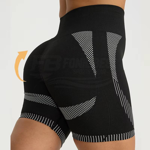 Nuevo Producto Personalizable: Pantalones Cortos Deportivos de Cintura Alta Elástica para Mujer, con Transferencia de Calor, para Ciclismo, OEM, Marca Propia, Logotipo del Cliente - Product Image 1