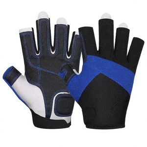 3mm SBR Neoprene Waterproof <b>Gloves</b> <b>Black</b> <b>Fingerless</b> Diving <b>Gloves</b> Non Slip Palm for Fishing Surfing Hunting - Product Image 4