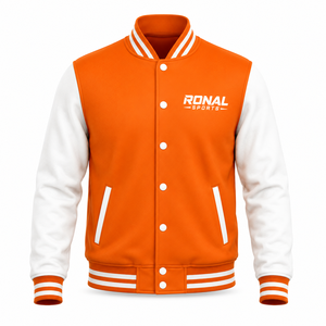 Chaqueta Varsity de Alta Calidad para Invierno, Diseño de Bordado con Logotipo Personalizado, Chaqueta de Béisbol Varsity para Hombre, Cierre OEM, Chaqueta Bomber - Product Image 1