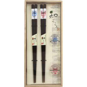 ชุดตะเกียบคาบูกิสไตล์ญี่ปุ่น2คู่พร้อมที่วางตะเกียบที่วางตะเกียบสำหรับอาหารค่ำสุดหรู - Product Image 6