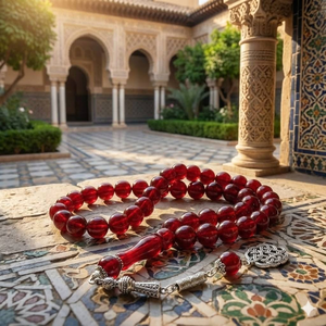 Tasbih de Resina con 45 Cuentas de Cielo Estrellado, Misbaha Musulmana, Cuentas de Oración para el Dhikr Diario, Venta al Por Mayor - Product Image 1
