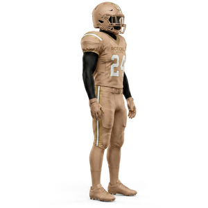Uniforme de football américain sur mesure, nouveau design, matière polyester respirante, couleur personnalisée avec logo et nom de l'équipe - Product Image 4