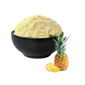 Poudre de fruit d'ananas naturel de qualité alimentaire, extrait de bromélaïne séché par pulvérisation, emballage en fût, pour boissons, smoothies, pâtisseries, aliments santé - Product Image 3