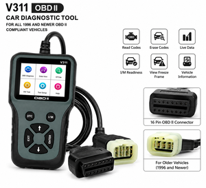Lecteur OBD2 universel V311, lecteur OBD électrique 12-24V, écran LCD, compatible Android, outil de diagnostic automobile, espagnol, russe - Product Image 4