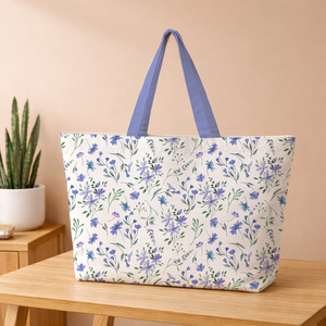 Sac de courses en coton multi-usages, sac fourre-tout écologique réutilisable avec coutures robustes, sac d'épicerie en tissu lavable - Product Image 3
