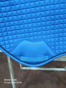 BRAND ZONE1995 Tapis de selle classique personnalisé en coton satiné avec doublure en maille, durable et confortable pour l'équitation et le saut d'obstacles - Product Image 4
