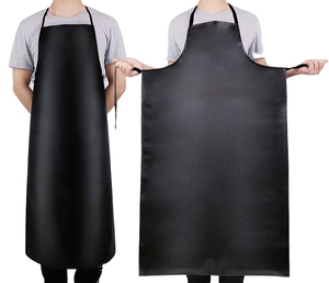 Delantal sin mangas para hombre y mujer, ropa de trabajo resistente, duradera, impermeable, a prueba de aceite, de cuero PU, para limpieza diaria, cocina, dibujo, cuidado de mascotas - Product Image 5