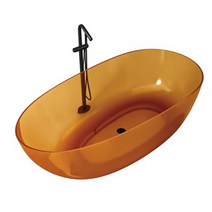 Bañera de Hidromasaje Rectangular de Diseño Tradicional, Independiente, de Piedra Artificial, Material Ecológico, 40 Jets, Terapia de Aire, 20 Galones - Product Image 1