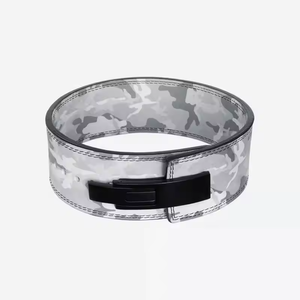 Ceinture de musculation en cuir de haute qualité avec design en marbre blanc, ceinture de levage de poids pour entraînement en salle de sport, ceinture de soutien lombaire personnalisée - Product Image 3