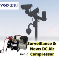 Portable 24V Mini résistant aux intempéries DC sans huile à bord robuste compresseur d'air industriel pompe moteur réparation in-situ