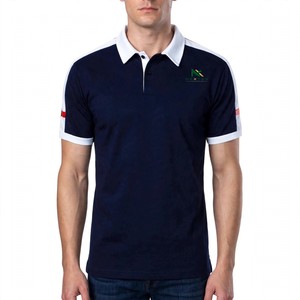 Polo Personalizado con Detalles en Rojo, Blanco y Azul Marino, Clásico para Hombre, Bloques de Color, Algodón Piqué, Uniforme de Equipo, Logotipo Bordado, OEM, Venta al Por Mayor - Product Image 2