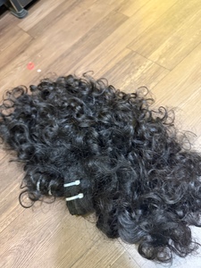 ผมแท้คุณภาพพรีเมียม เกรด 12A แบบไม่ผ่านกระบวนการผลิต ผมอินเดียแบบ Remy  แบบมัดเป็นช่อ สำหรับต่อผม  นำเข้าจากวัด - Product Image 3