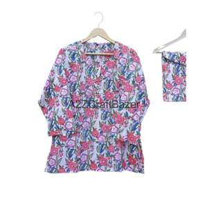 Conjunto de Pijama de Lujo para Mujer, Hecho a Mano, con Estampado Floral, 100% Algodón, Transpirable y Suave, para Invierno, Regalo para Damas de Honor - Product Image 2