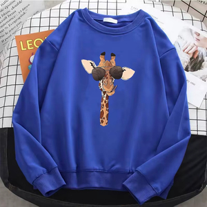 เสื้อฮู้ดผู้หญิง คุณภาพระดับมืออาชีพ ลายกราฟิกน่ารัก รูปยีราฟ แฟชั่น เสื้อฮู้ดผู้หญิง ผ้าฟลีซ เสื้อสเวตเชิ้ต เนื้อนุ่ม ระบายอากาศได้ดี แบบคอกลม สกรีนโลโก้ได้ - Product Image 3