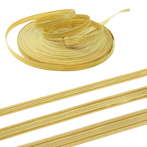 ริบบิ้นตกแต่งแบบปรับแต่งได้ สายถักแบบ Galon Plateado ริบบิ้นโลหะสีเงินสีทอง สำหรับเย็บรองเท้า เสื้อผ้า กระเป๋า - Product Image 4