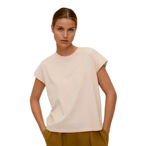 Camisetas personalizadas al por mayor 100% algodón para mujer, camisetas con gráficos y logotipo personalizado. - Product Image 1