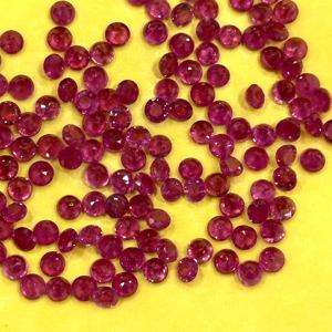 Rubí natural de Mozambique, corte redondo de 3 mm, piedras preciosas sueltas, rubí natural de alta calidad para la fabricación de joyas, suministro directo al por mayor. - Product Image 6