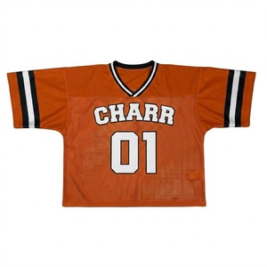 Camiseta de fútbol americano verde para hombre, cuello en V, manga corta, corte holgado, transpirable, con estampado del nombre y número del equipo, uniforme personalizado. - Product Image 5