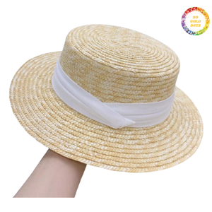 Handmade Woven <b>Straw</b> <b>Hat</b> Wide Brim UV Protection <b>Summer</b> Beach <b>Hat</b> Foldable Lightweight Outdoor Cap - Product Image 6