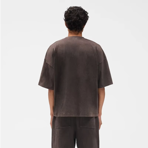 T-shirt basique pour homme en coton doux et respirant, col rond, manches courtes, coupe décontractée, style simple et moderne pour le quotidien - Product Image 2