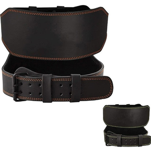 High quality gym leather belt weightlifting waist support fitness bodybuilding heavy duty durable adjustable Waist Belt - Product Image 5