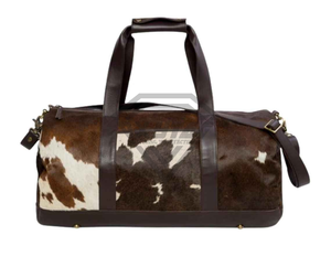 Sac de voyage en cuir de vachette véritable de qualité supérieure, fait main, grand format, pour homme et femme - Product Image 5