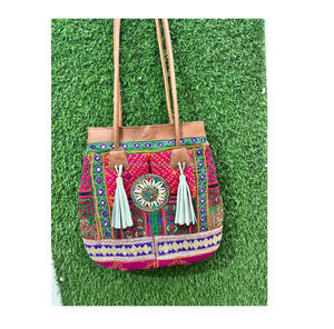 Indien fabriqué à la main luxe Vintage broderie Banjara pochette bohème coton tissu femmes à la mode soirée Shopping - Product Image 1