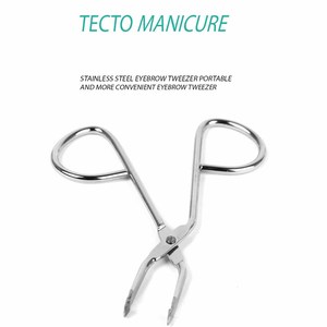 Pinzas Inclinadas de Acero Inoxidable Tipo Tijera para Cejas, Herramienta de Precisión para Remover y Dar Forma a las Cejas para Salón de Belleza - Product Image 6