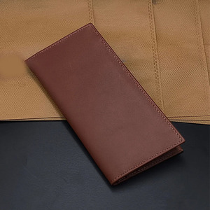 Premium Ultra Thin Multi Card Holder Case Tan Leather <b>Wallet</b> Men <b>Long</b> Checkbook Cover Travel Organizer Passport Sleeve Cash Slot - Product Image 6