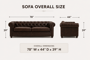 Sofá Loveseat de Cuero Genuino Marrón Oscuro para Sala de Estar Moderna, Sofá Súper Cómodo y Elegante para Sala Familiar Moderna - Product Image 2