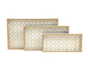 Plateaux de service en bois MDF faits à la main sur mesure, avec revêtement émaillé et résine décorative, pour cuisine et salle à manger (vente en gros) - Product Image 6