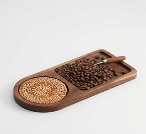 Plateau à thé en bois de luxe avec réservoir de récupération d'eau intégré pour la préparation du thé chinois, la présentation du thé et la mise en scène décorative de la table - Product Image 2