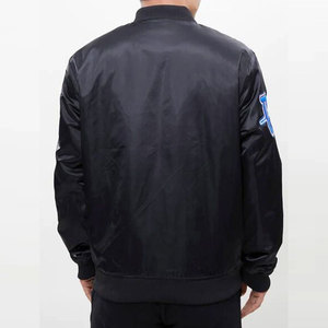 Giacca Raglan <span class=keywords><strong>Bucks</strong></span> in Tessuto Satinato con Fodera Morbida in Viscosa, Colore Bianco, Giacca in <span class=keywords><strong>Maglia</strong></span>, Giacca Casual, Giacca Varsity - Product Image 2