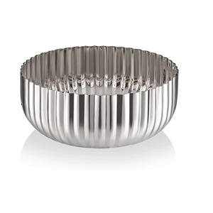 Bol en métal poli fantastique au design moderne, compatible lave-vaisselle, idéal pour servir les aliments - Product Image 5