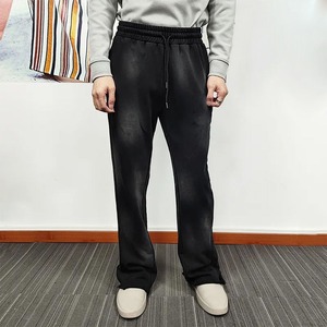 Pantalones Casuales de Diseño Personalizado para Hombre, de Alta Calidad, con Cintura Elástica y Corte Acampanado - Product Image 4