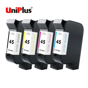 UniPlus 45 Cartucho Inkjet Tij Pencetak Genggam Ploij Tinta untuk Hp 45 Hp45 Tij 2.5 Penggantian
